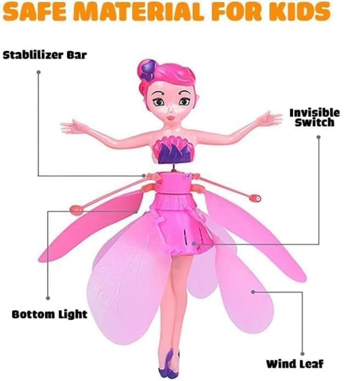 Rechargeable Magical Flying Fairy Doll With Hand Sensor Control (kindly whatsapp for cash on delivery)